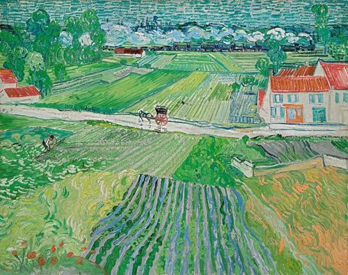 Peinture murale paysage voiture train pour un salon moderne et chaleureux