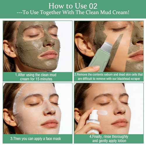 2PCS Pore Scraper,Blackhead Remover Tool,Stainless Steel Face Scraper,Deep Cleansing Master for Face&Nose Scraper,Facial Skin Scraper,Blackhead Scraper,Pore Extractor & Cleaner,Skin Care Beauty Tool - Thumbnail 3