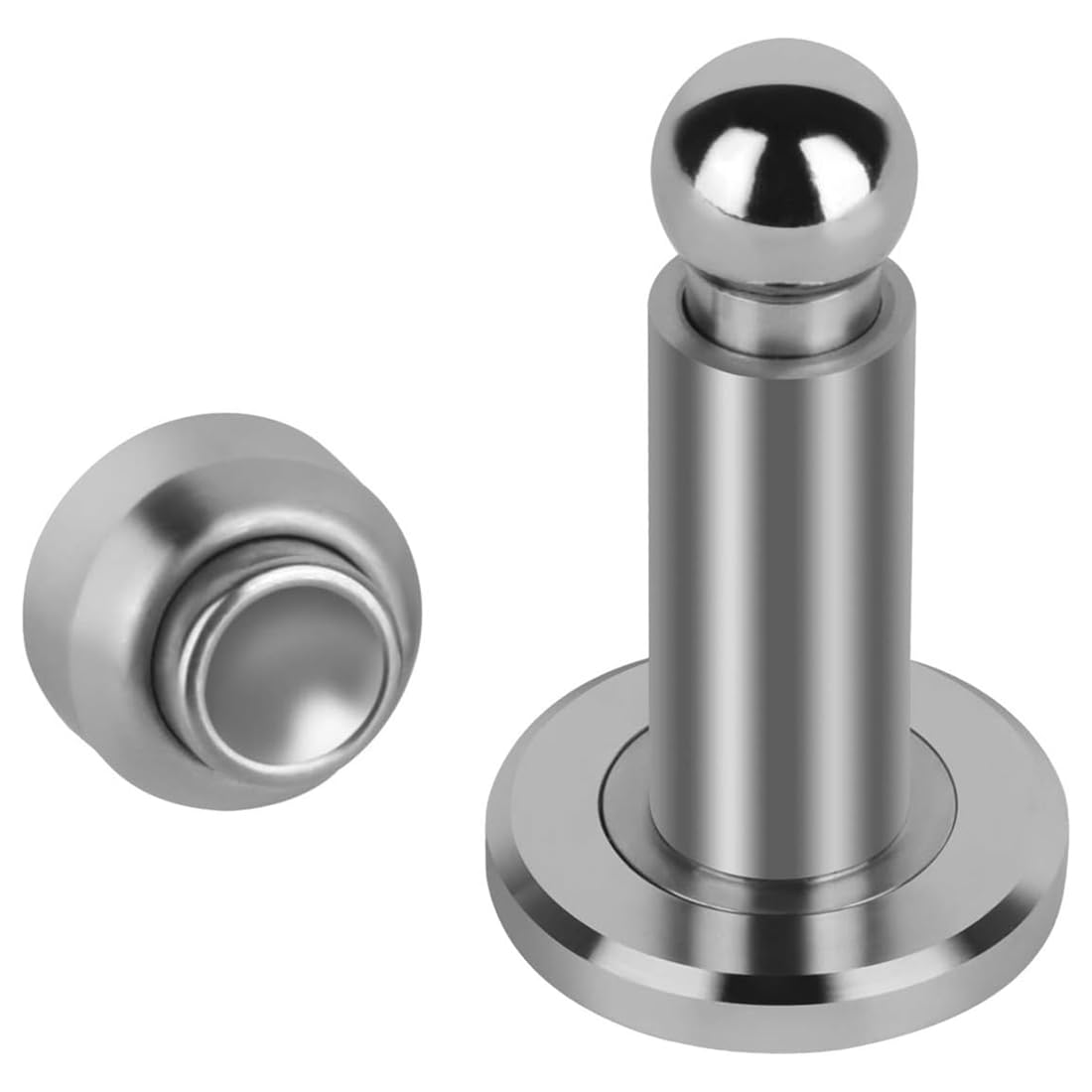 Ijsdnvjndx Silver Adjustable Height Magnetic Door Stopper,Heavy Duty Magnetic Door Stop, 304 Stainless Steel Door Holder