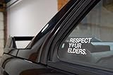 for BMW E36 E38 E39 E46 Decal Sticker Respect Your Elders by Zoom Gadgets
