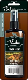 Tink's Red Fox-P Power Cover Scent | 4 Oz Spray Bottle | Hunting Accessories, Natural Odor Eliminator + Scent Blocker for Human Scent | Easy Application for Hunting Gear, Clothes, or Boots
