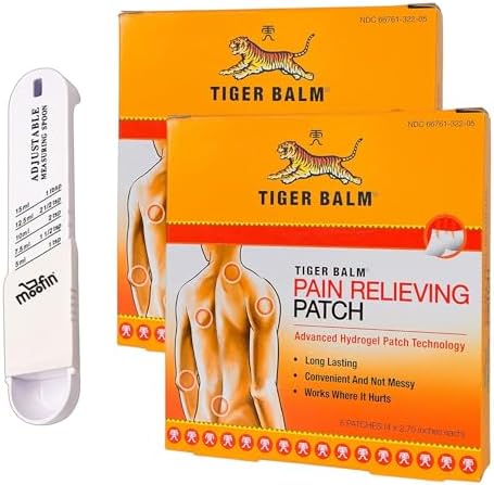 Amazon.com: moin Tiger Balm Pain Relieving Patches, 5 Pcs Plastic