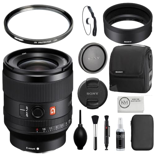 Image of Sony FE 35mm f /1.4 GM Lens Bundled with 67mm UV Filter + Deluxe Camera Cleaning Kit + Lens Cap Keeper + Microfiber Cleaning Cloth (6 Items)