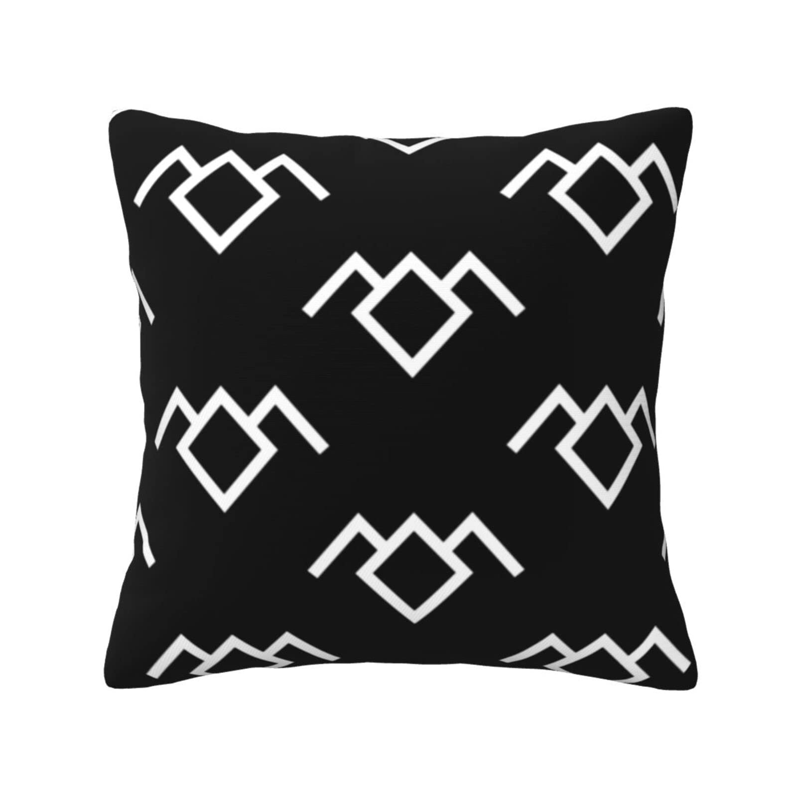 Yingd Twin Peaks Owl Cushion Cover Square Zipper Pillowcase Decorative Cushion Cover For Sofa Outdoor Garden Bed 45X45cm