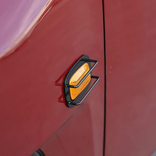 Miniatura 5 de YIWANG Cubierta de luz de giro exterior de aleación de aluminio para Toyota FJ Cruiser 2007-2021 protectores de luz (cubierta para faros delanteros