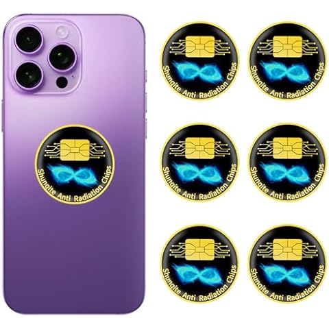 EMF Stickers Blocker for Cell Phone Protection Neutralizers, Tablets, Laptops, Computer, WiFi, Priner, TV Electronic Devices (6 Pcs) Cover