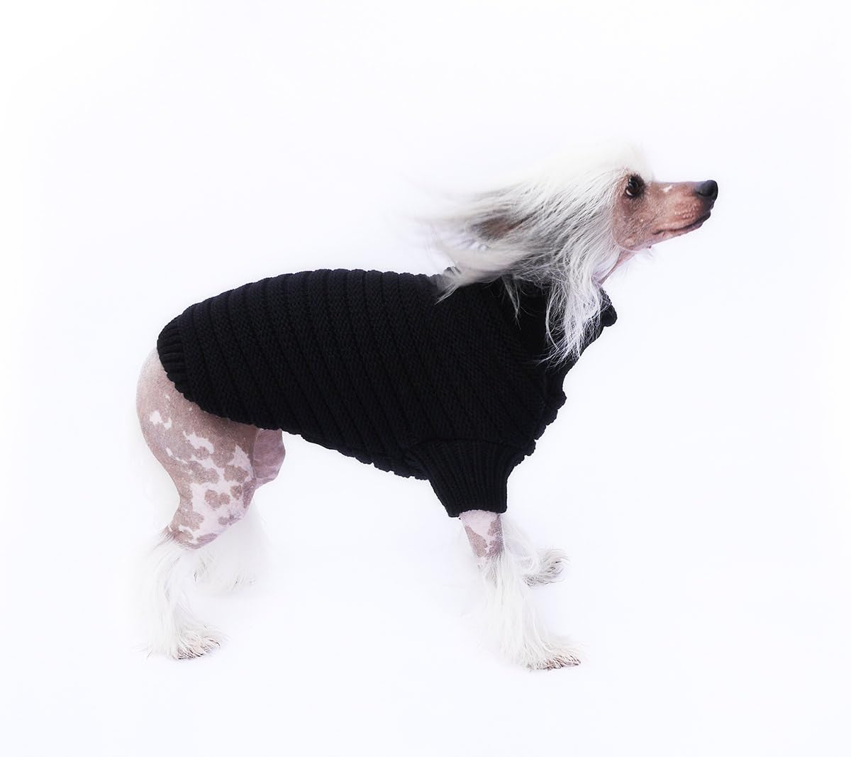 Pull pour chien Slim noir XL : vêtement ajusté pour grand chien