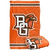 Bowling Green State University Wildcats Blanket, 36" x 58", Primary Logo Stripes, Silky Touch Super Soft Throw