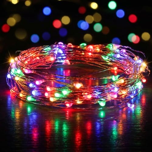 Image of 5M /50 LEDs /String /Strip Smart Magic LED Fairy Light with Remote Control, USB Powered, DIY Rope Light for Festival, Indoor Room & Home Decoration Light (M /Fairy String Light)