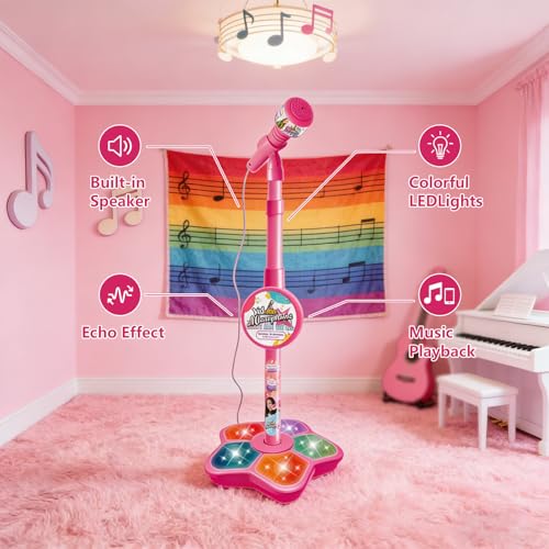 Microphone réglable anti-ennui avec haut-parleur pour adolescent