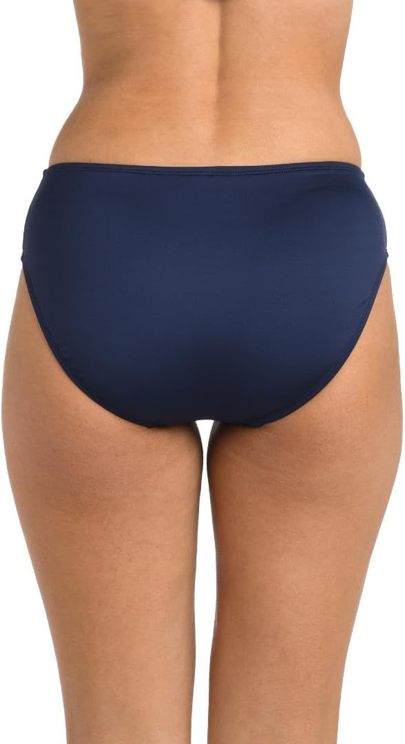 24th & Ocean Womens Mid Waist Bikini Swimsuit Bottom - Image 2