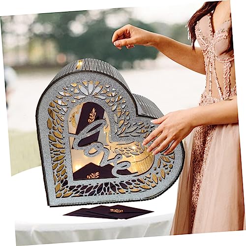 Caja de madera para tarjetas de boda y regalos de aniversario 6