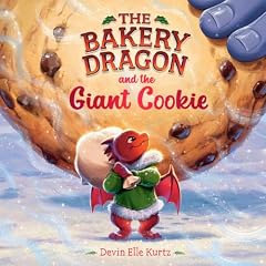 Diseño de la portada del título The Bakery Dragon and the Giant Cookie