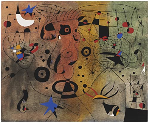 Affiche Art Joan Miró Constellation Toile A1 pour Déco Salon et Bureau