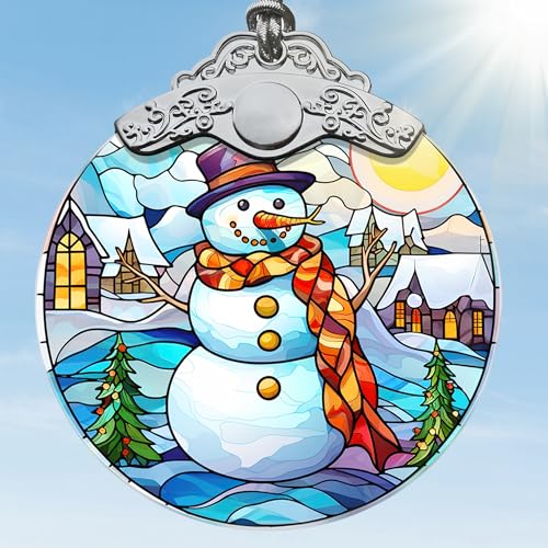 Jocidea Snowman Christmas Ornaments - Snowman Decorations for Tree, Merry Christmas Gifts