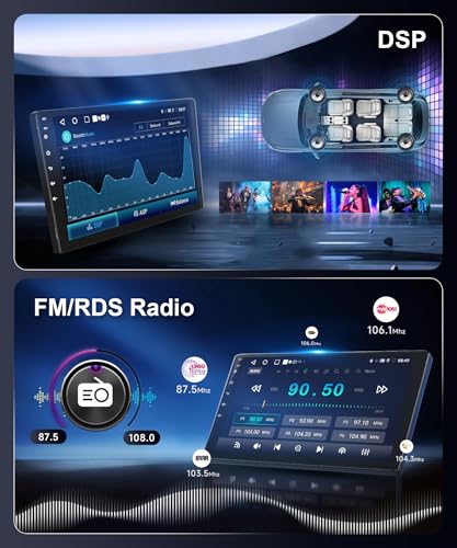 Image of 5Ghz Wifi 2G+64G for Honda Civic 2016-2020 Radio,【Android 15 Build-in DSP EQ】Car Stereo with 5.0Bluetooth,Wireless Carplay Android Auto,9inch IPS Touch Screen,IP69k Backup Camera,26UIs,GPS Chip,FM /RDS