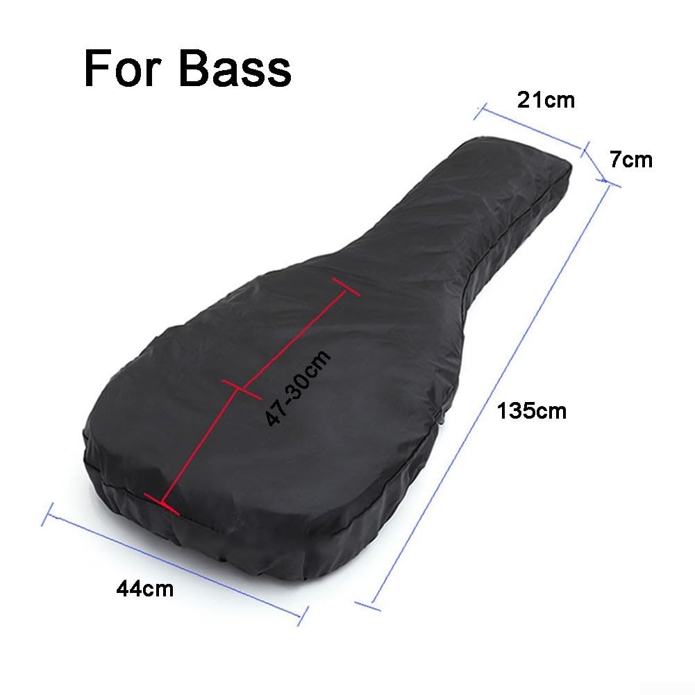 SPORTARC Housse anti-poussière pour sac à de guitare, housse de protection contre la pluie pour guitare, housse de protection contre la pluie,, Voir image, For Bass