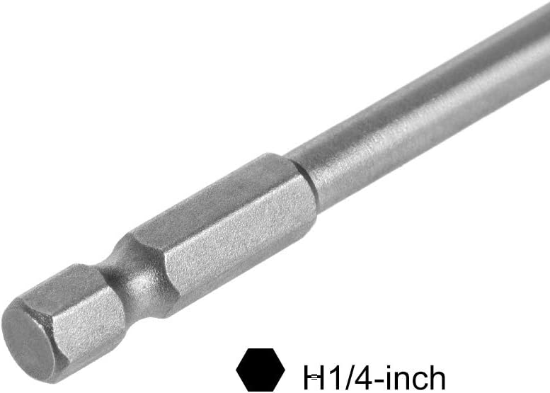 uxcell T25 Magnetic Torx Screwdriver Bits, 1/4 Inch Hex Shank 5.91-inch Length S2 Power Tool