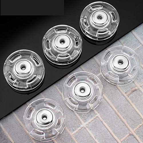 20 Sets Clear Sew-On Snap Buttons Press Studs Buttons Snap Closing Buttons Fasteners For Dress Coat Clothing Diy Sewing (18Mm) #TOP3