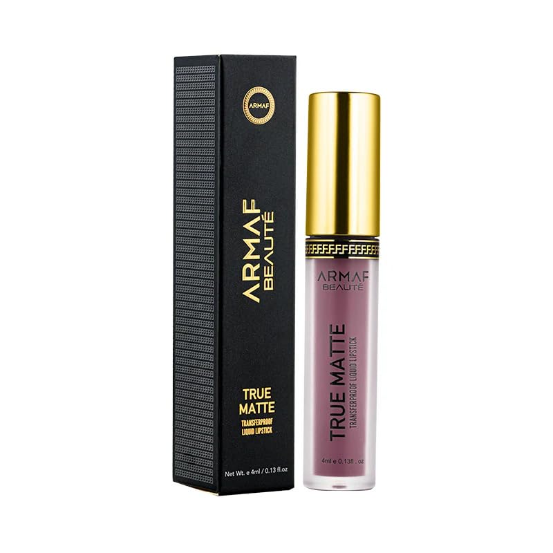 Armaf Beauté True Matte Liquid Lipstick - Long Lasting Lipstick, Red Wine, 4ml / 0.13 fl.oz, Le Parfait-image-46