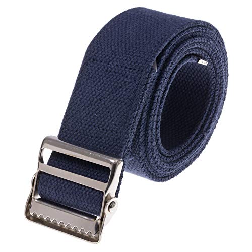 COW&COW Gait Belt 60inch - with Metal Buckle - Transfer Walking and Standing Assist Aid for Caregiver Nurse Therapist 2 inches(Navy Blue) - Thumbnail 3