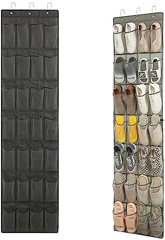 Range-chaussures Suspendu Mualady 24 Poches | Organisateur Porte Multifonction - 144x56 Cm