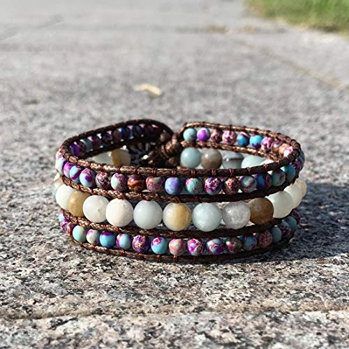 Ygline Women Designer Bracelets Natural Stones Imperial Cuff Bracelets Vintage Bohemia Steampunk Bracelet Femme Jewelry #TOP3