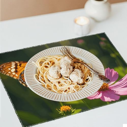 Set de table en toile infroissable résistant chaleur pour repas faciles