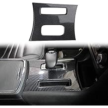 crosselec Carbon Fiber Central Control Gear Shift Panel Trim Fit for Dodge Charger 2011-14