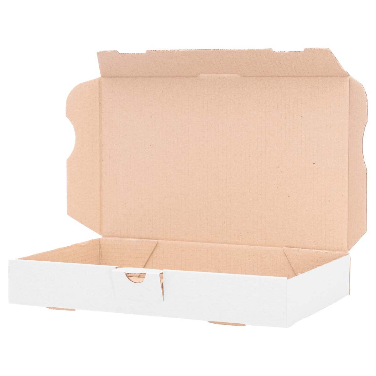verpacking Cajas de cartón grandes 180 x 100 x 30 mm, MB-0, color blanco, tamaño interior 176 x 96 x 27 mm, 1000 unidades