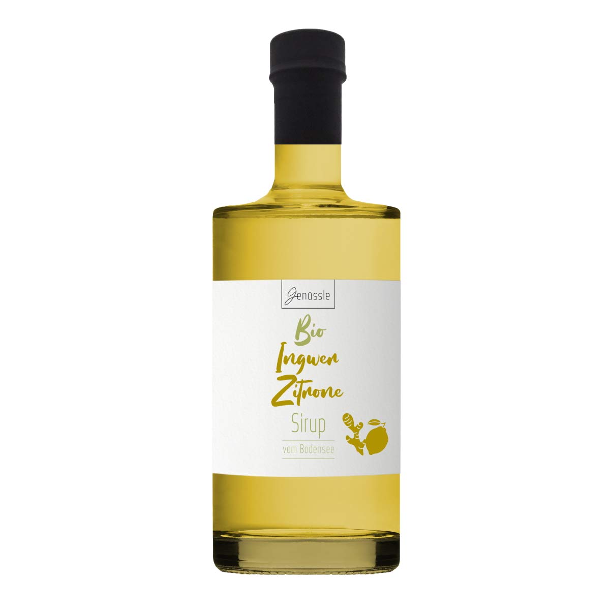 Bio Sirop de gingembre et citron bio 3x500ml - Genüssle Bio Sirop de gingembre et citron du Lac de Constance