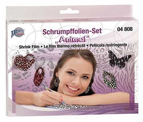 Artidee Creartec Knutselset met verschillende krimpfolie, geen speelgoed, verschillende creatieve varianten, made in Germany (dieren)