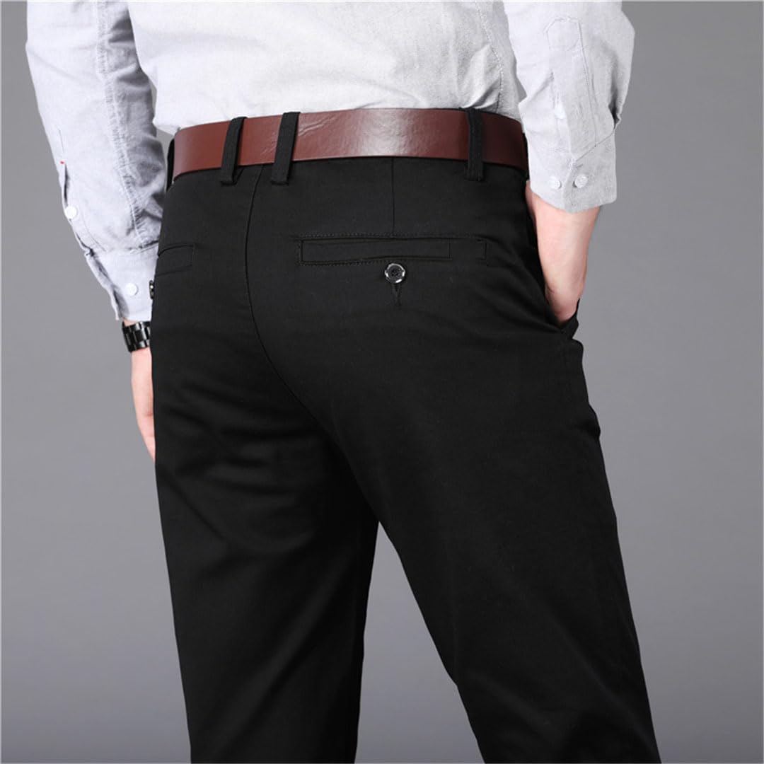 Vogrtcc Pantaloni da Abito da Uomo da Uomo Pantaloni da Ufficio Dritti Taglie Forti