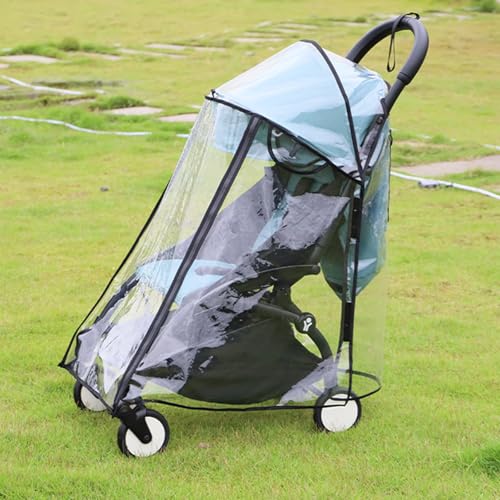 Housse de protection pour poussettes transparente et imperméable pour bébé - 6