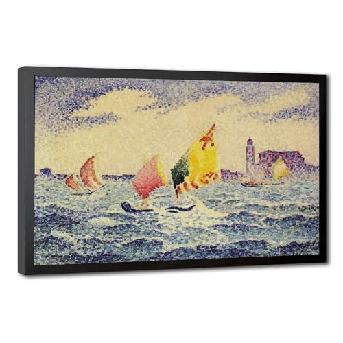 Toile Henri Edmond voiliers pour créer une ambiance évasion au bureau