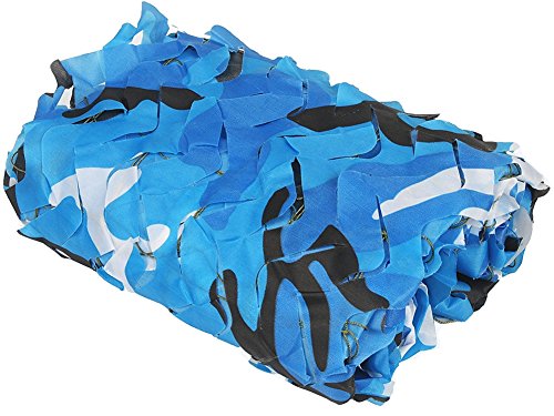 oarea Red de camuflaje para camuflaje de la persiana decoración caza persianas, azul