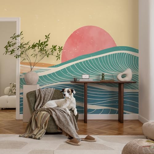 Papier peint vagues de la mer pour une ambiance apaisante de chambre - 3