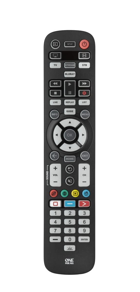 Essential4 TV Remote – Works with Any TV Brand – Learning Feature – SimpleSet – URC3640 by One For All - Image 3