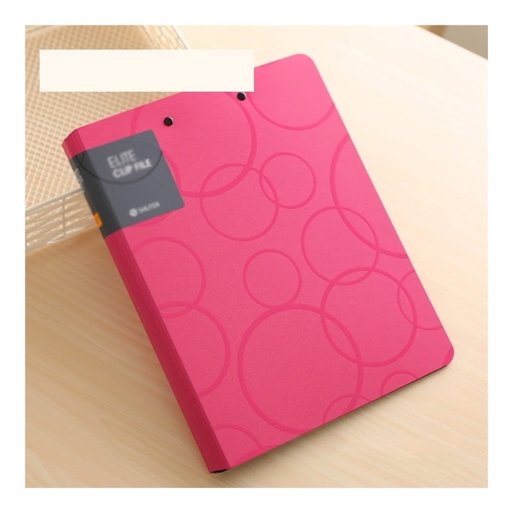 Clipboard Report Cover with Metal Clip 6 Pack Plastic Folders Durable Document Filing Storage A4 Size Clipboard Suitable for Office Documents Business Meeting Low Profile Clip ( Color : Dark pink )