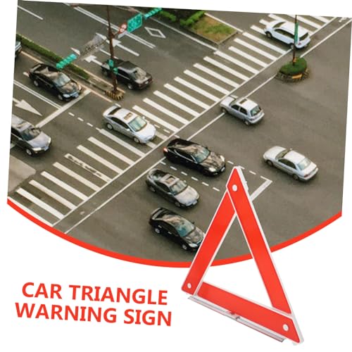 Triángulo de advertencia plegable para emergencia vial miniatura 6
