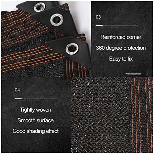 Couvertures de plantes de serre contre la chaleur : bâche 3x4m noire - 6