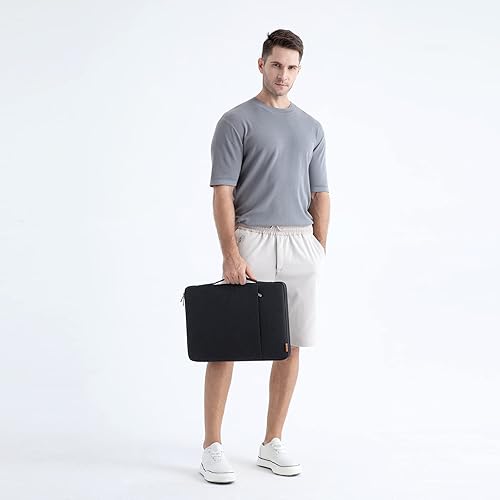 Miniatura 7 de DOMISO Funda para laptop de 13.3 pulgadas, resistente al agua, a prueba de golpes, bolsa protectora para computadora portátil de 13.3 pulgadas,