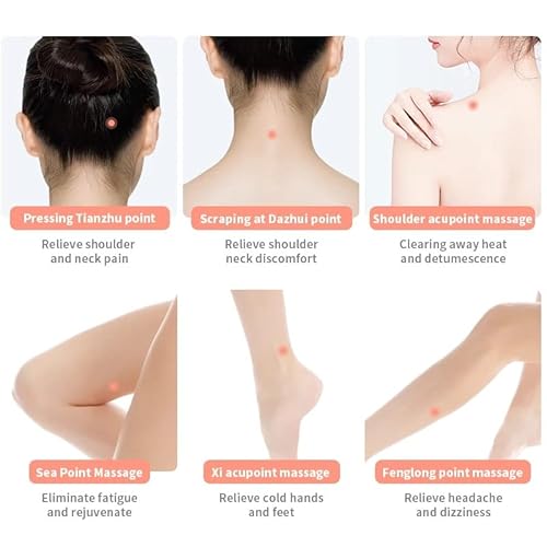 Electric Gua Sha With Manually Gua Sha, Facial Body Sculpting Gua Sha Massager Anti Aging Facial Beauty Instrument Scraping Massage Beauty Scraping Instrument Hand Scraping Tools (Pink) #TOP5