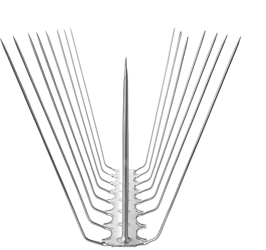 PetJoy Anti Bird Plastic Spikes for AC Balconies Window Home Protection from Pigeon Dog Monkey Crow Kabootar -Area Covers 5 FT - kabutar Control Scare Repellent Balcony Railing Pack of 10-image-14