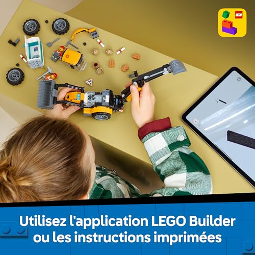 LEGO City Le tractopelle jaune 60480 - vue 9