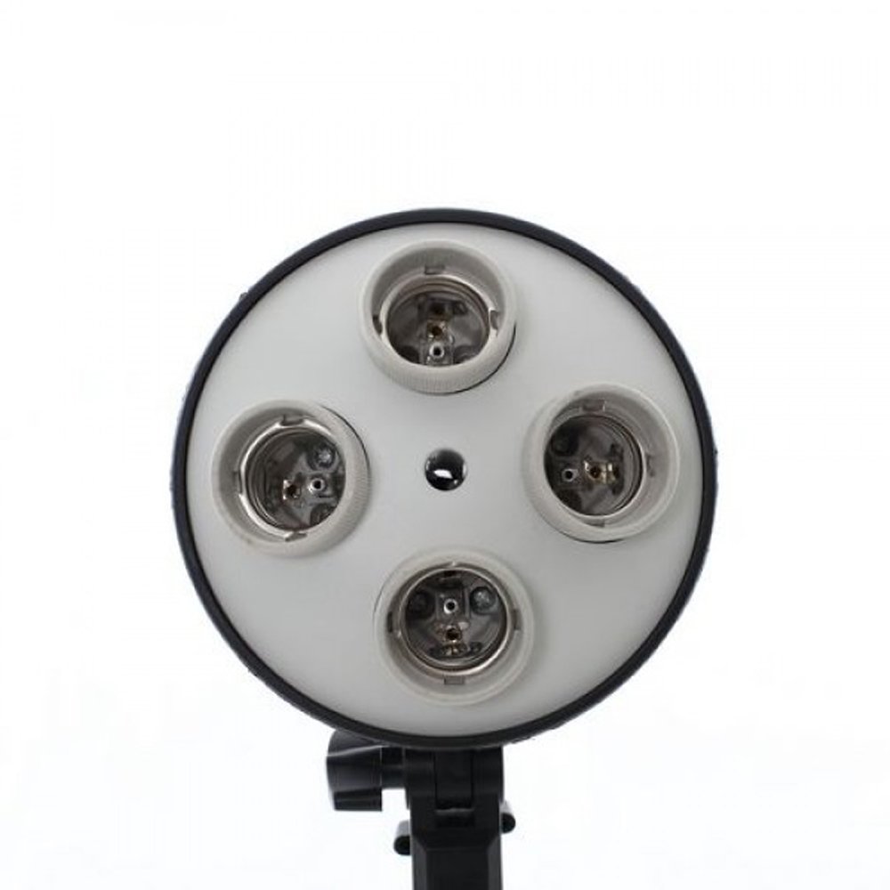 Una Nueva Foto-gears Mesen Profesional 2X Cuatro E27 Holder continua iluminación Softbox Kit Estudio foto Bombilla 8x85w E27 5500K 50x70cm softbox enchufe fotografia profesional de iluminación de estudio Kit Unido Fusible