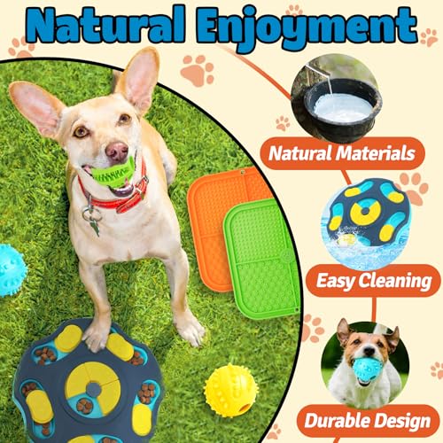 Forfon Conjunto de 9 brinquedos de quebra-cabeça para cães estimulantes mentais para cães inteligent