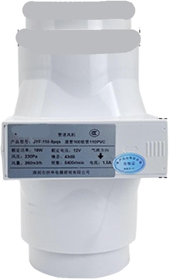 110pvc pipe exhaust fan 50 pressurized 75 axial flow(4 inch 110mm 305 air volume plug)