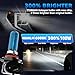 TTDBDAN Headlights Compatible with Chrysler 300 2005-2010 Halogen Headlight Bulbs,9005/HB3/H10 High Beam & 9006/HB4 Low Beam Headlight Bulbs For Chrysler 300,Plug And Play,Pack of 4
