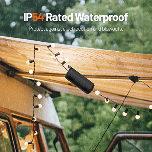 Extension Cord Cover Outdoor, Cord Connector Protector Ip54 Waterproof With 6 Detachable Latches, Indoor Outdoor Electrical Safety Box For Plug, Outlet, Power Tools, Holiday Decoration Lights, Black #TOP1
